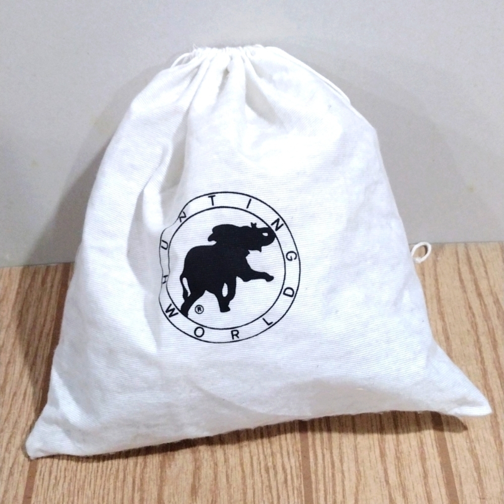 Hunting World White Drawstring Protection Storage Dust Bag 14 x 14 Inches